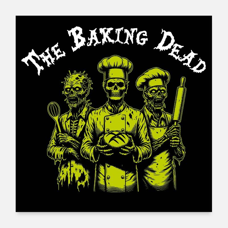 Cuisson des morts - backende Zombies Poster 60 x 60 cm