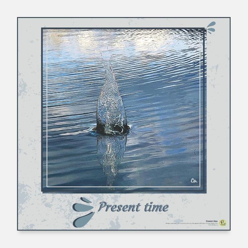 The present moment, square. In Poster 24" x 24" (60x60 cm)