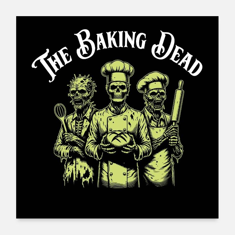 Cuisson des morts - backende Zombies Poster 60 x 60 cm