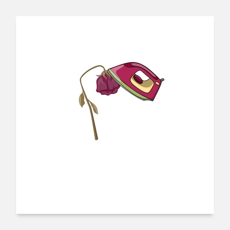 J’peux pas j’ai repassage des feuilles mortes Poster 60 x 60 cm