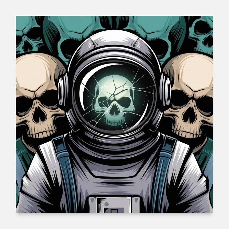Espace psychédélique Poster 60 x 60 cm