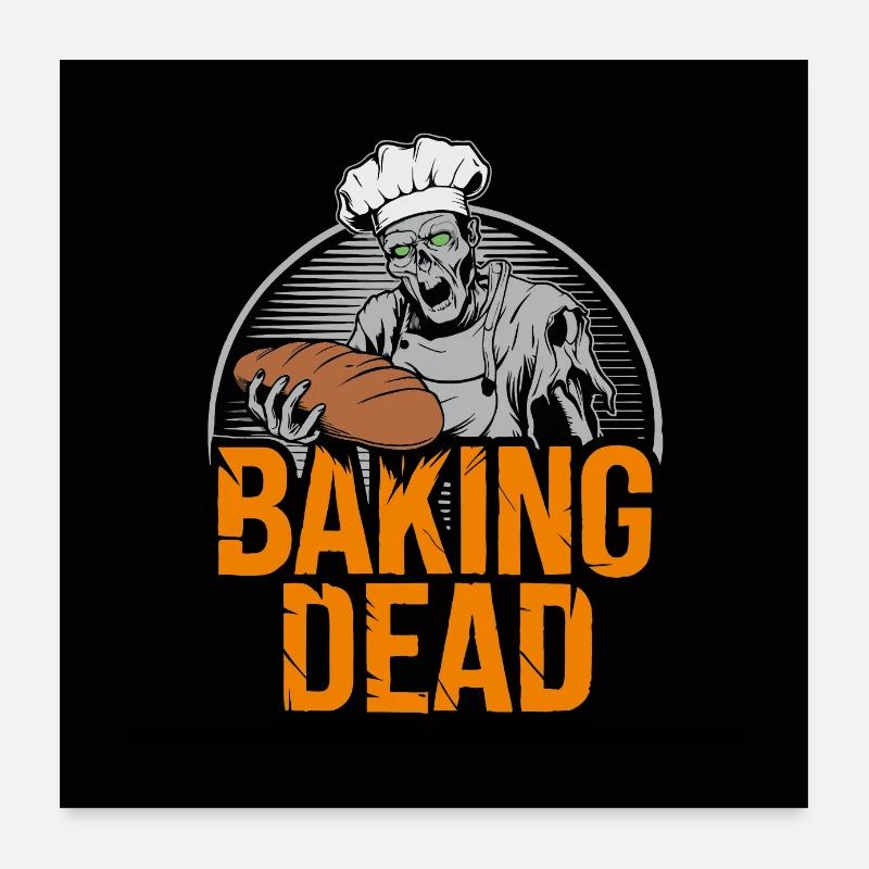 Zombie Baker Poster 24" x 24" (60x60 cm)