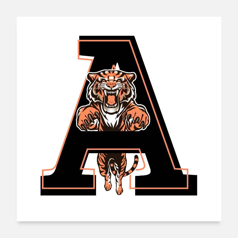 Letter to tiger - gift idea Poster 24" x 24" (60x60 cm)