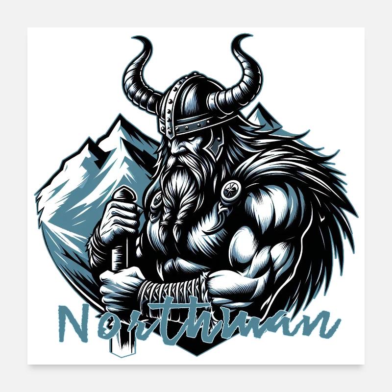Viking 2 northman Poster 60x60 cm