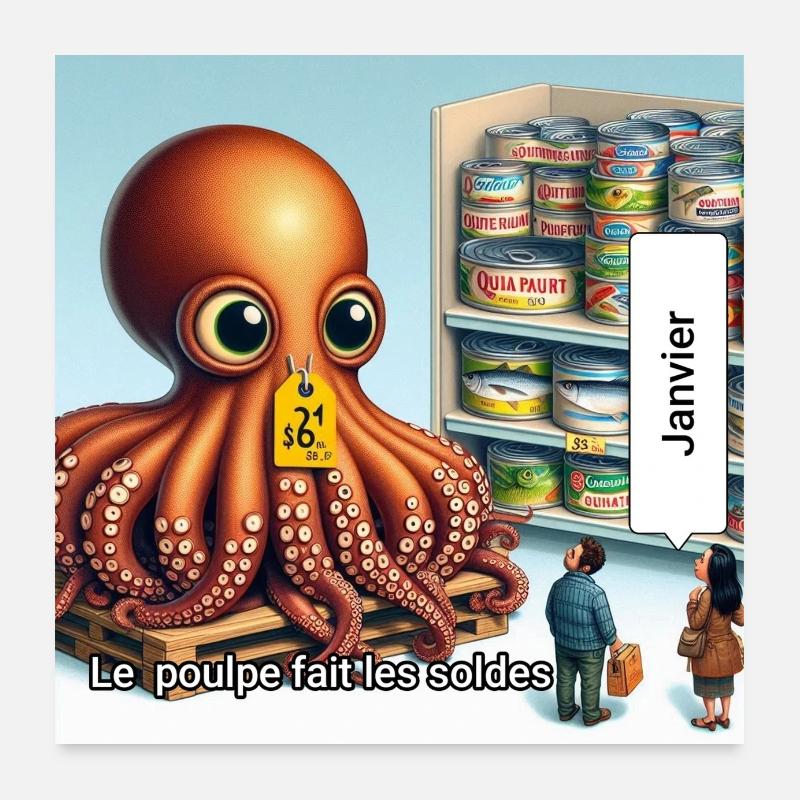 1janvier Poster 60 x 60 cm