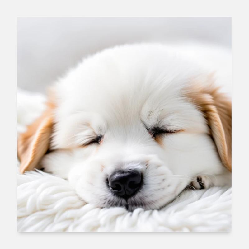 Kuschel-Pullover mit Hundemotiv Poster 60x60 cm