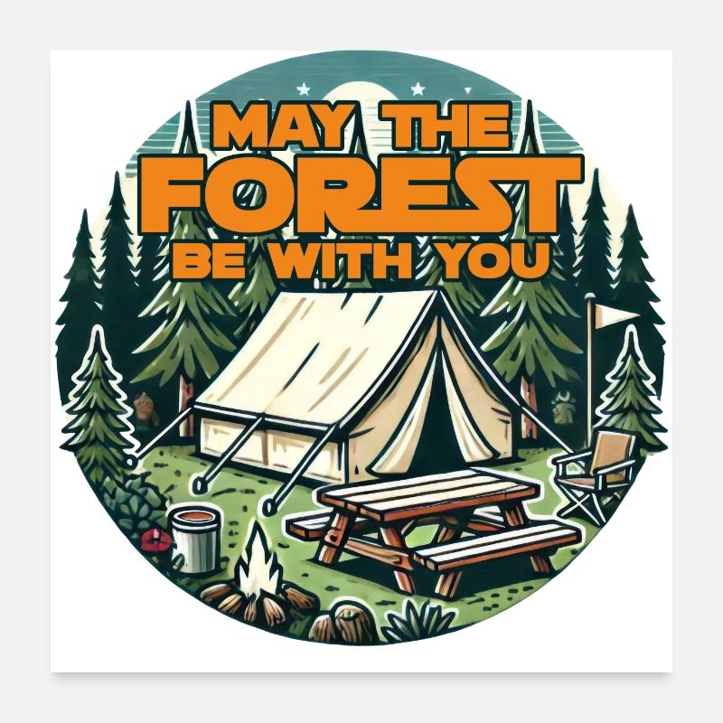 Que la forêt soit avec vous Poster 60 x 60 cm