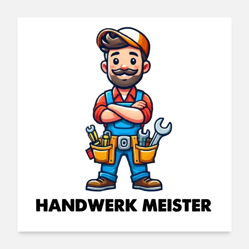 Master craftsman Poster 24" x 24" (60x60 cm)