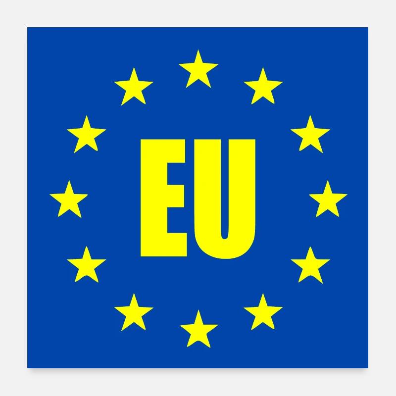 Eu - europa Poster 60x60 cm