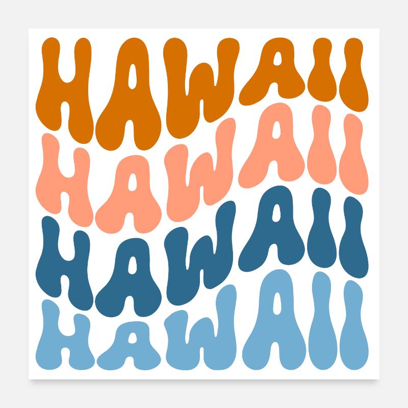 Hawaii Poster 60x60 cm