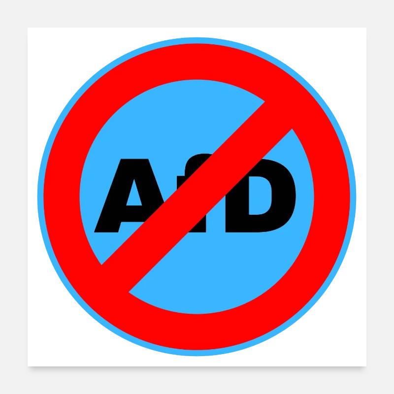 AFD ABWÄHLEN! Poster 60x60 cm