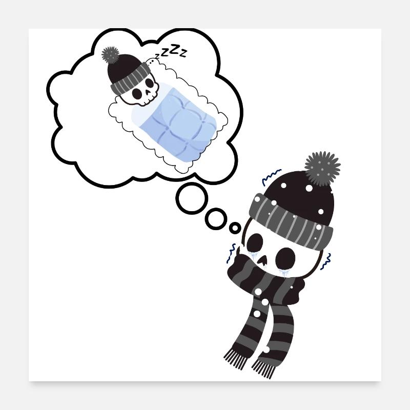 Warm thoughts during winter Poster 24" x 24" (60x60 cm)