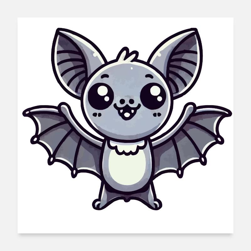 fledermaus Poster 60x60 cm