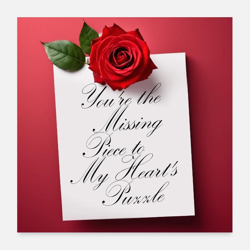 Love quotes - Valentina Poster 60x60 cm