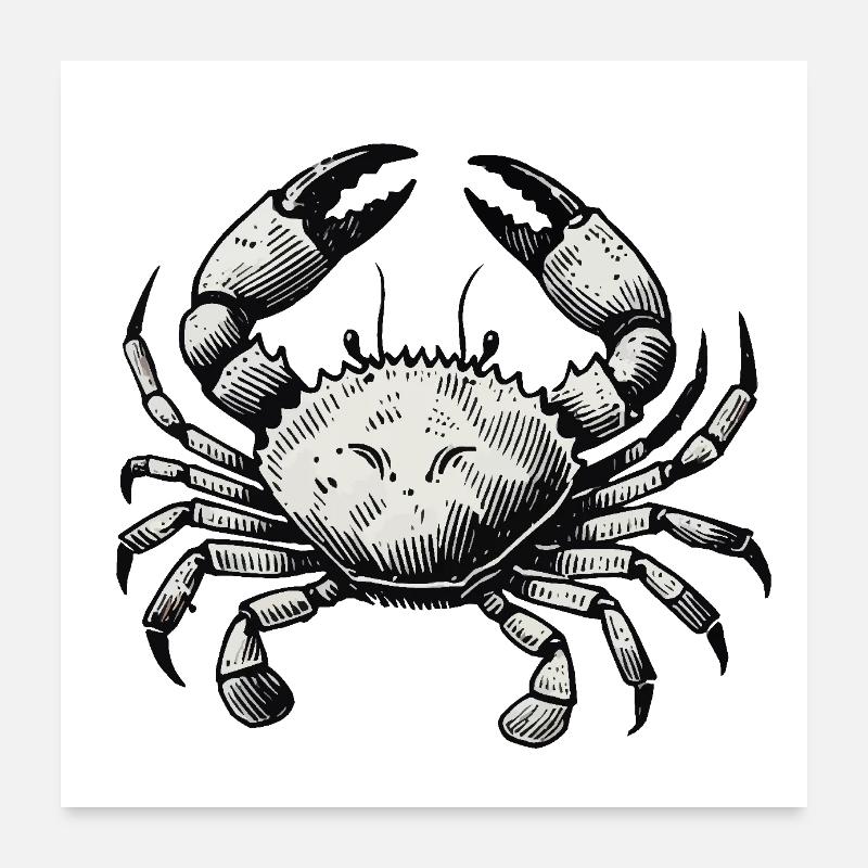 crab crab Poster 24" x 24" (60x60 cm)