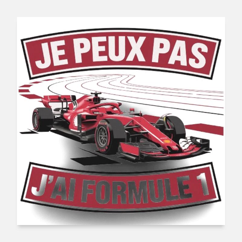 je peux pas j'ai formule un Poster 60 x 60 cm