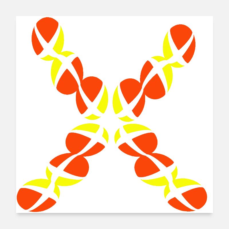 X Poster 24" x 24" (60x60 cm)