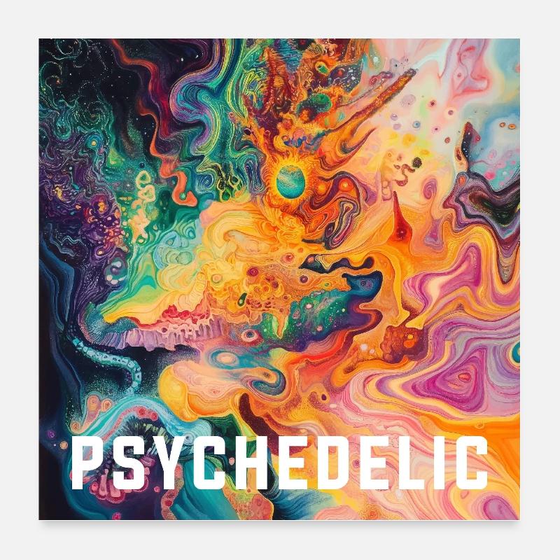 :: psychedelic :: Poster 60x60 cm