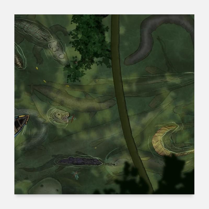 Lac des bêtes - affiche (2/3) Poster 60 x 60 cm