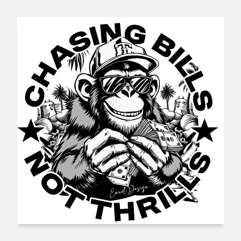 Money Ape – Exclusivité EnrolDesign Poster 60 x 60 cm