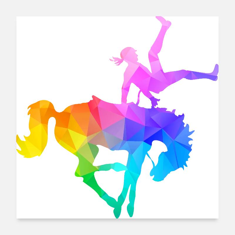 Stuntfrau wider Willen Poster 60x60 cm