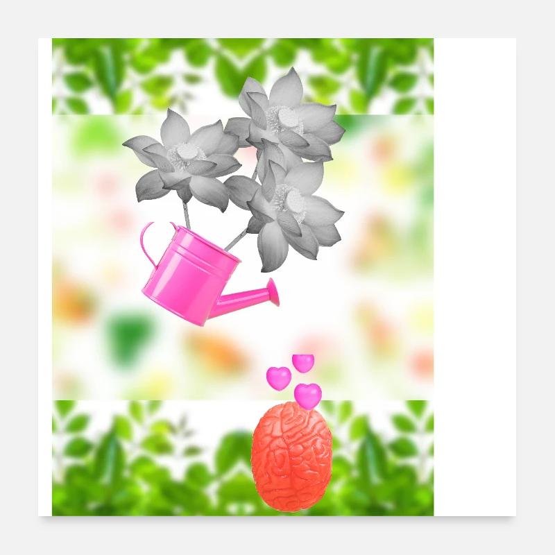 Blumen Poster 60x60 cm