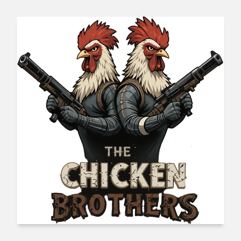 Chicken Brothers 342306 Poster 60x60 cm