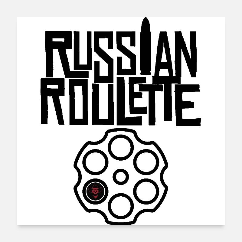 Russian roulette Poster 60 x 60 cm