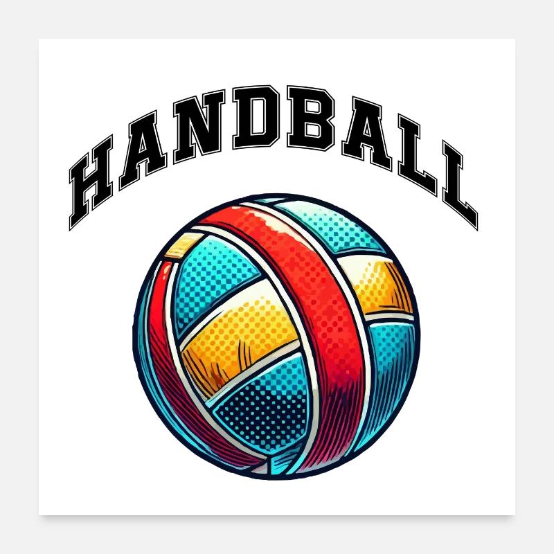 handball Poster 24" x 24" (60x60 cm)