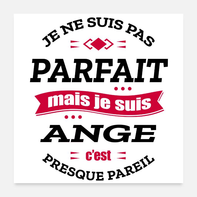 ANGE PARFAIT - PRENOM ANGE Poster 60 x 60 cm