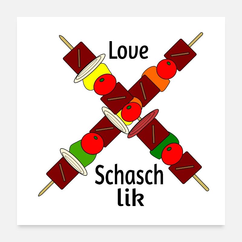 Amour Chachlik Poster 60 x 60 cm