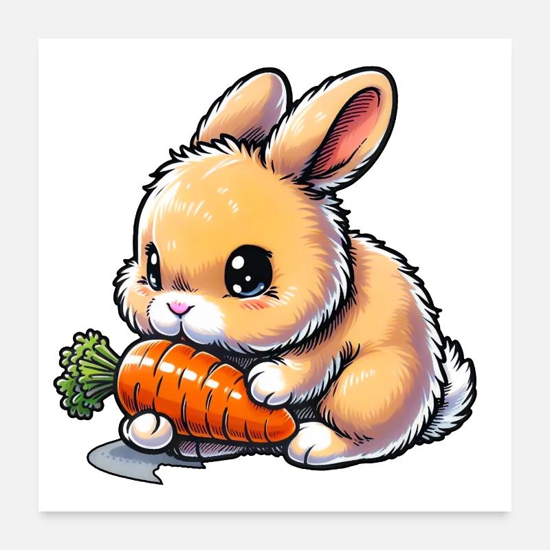 Lapin Poster 60 x 60 cm