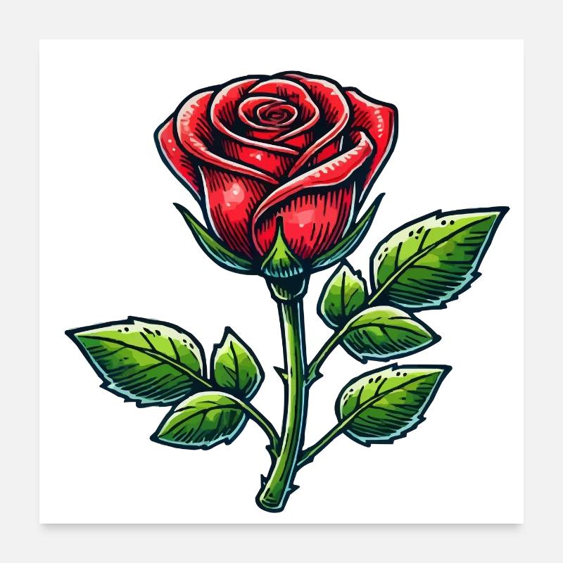 rose Poster 60x60 cm