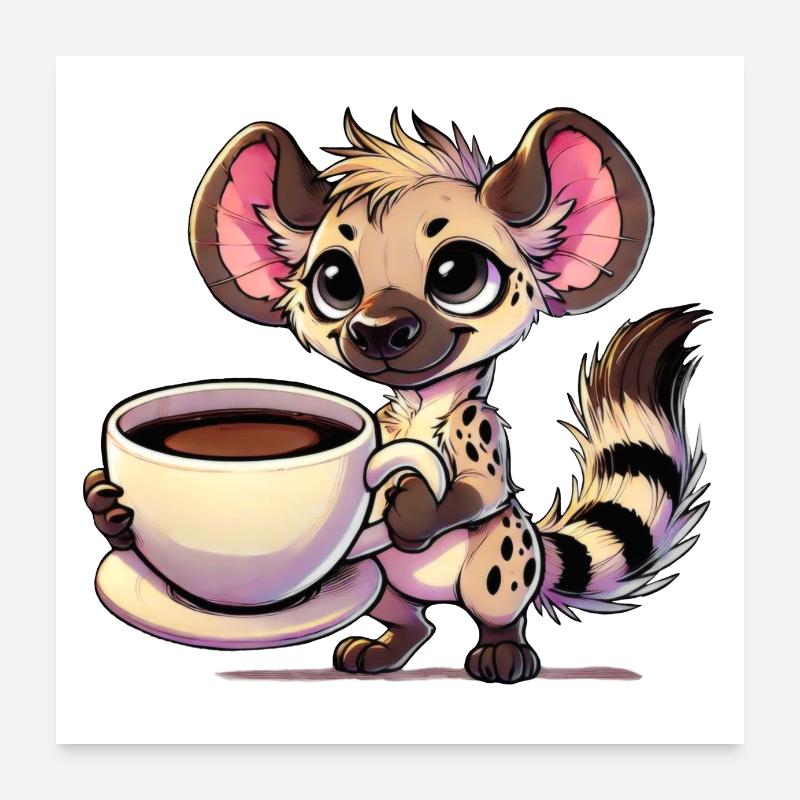 Hyäne Poster 60x60 cm