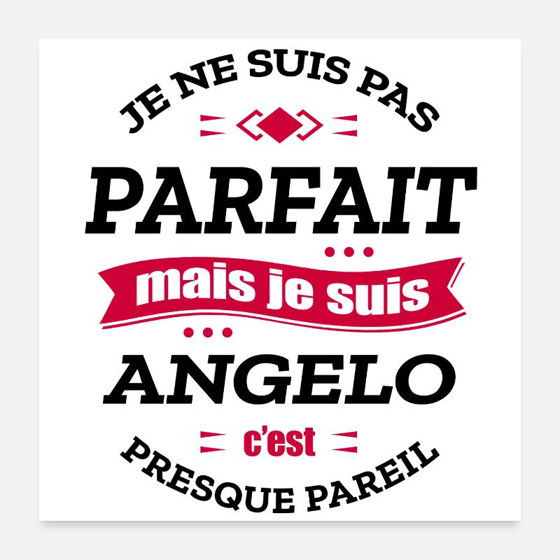 ANGELO PARFAIT - PRENOM ANGELO Poster 60 x 60 cm