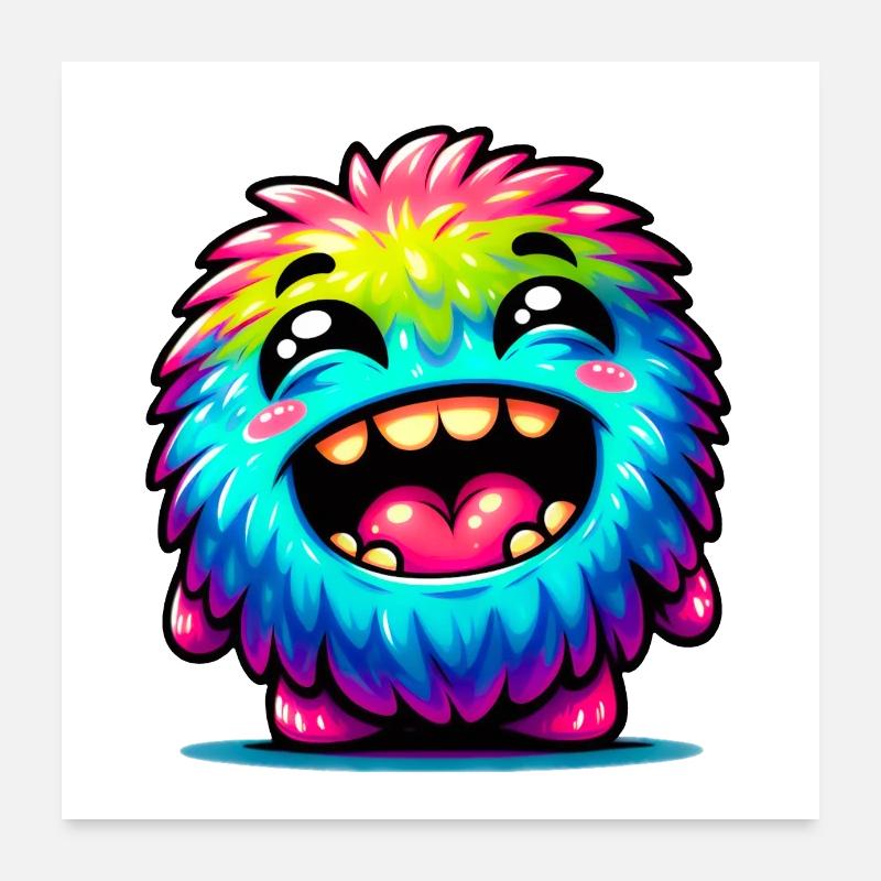 Little cute monster Poster 24" x 24" (60x60 cm)
