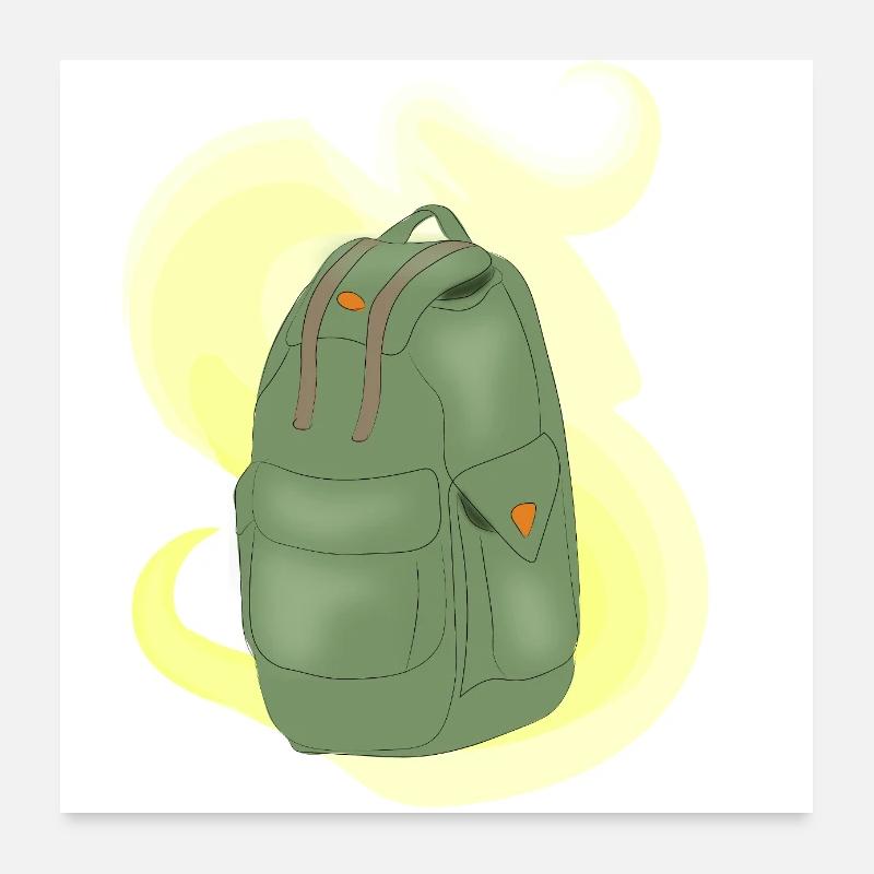 Mountain backpack Poster 24" x 24" (60x60 cm)