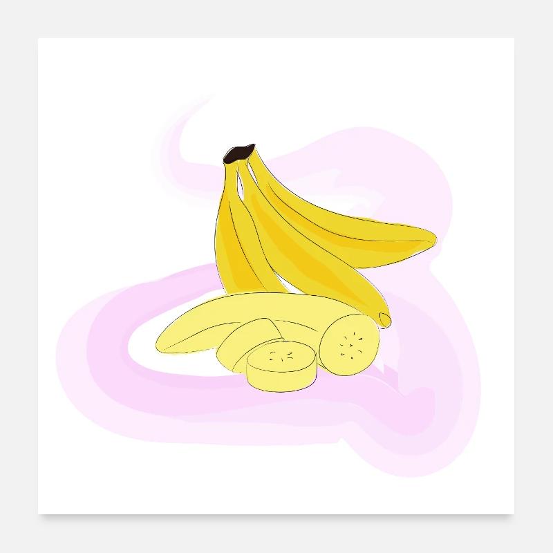Bananas Poster 24" x 24" (60x60 cm)