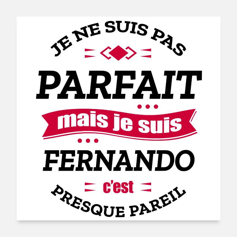 FERNANDO PARFAIT - PRENOM FERNANDO Poster 60 x 60 cm