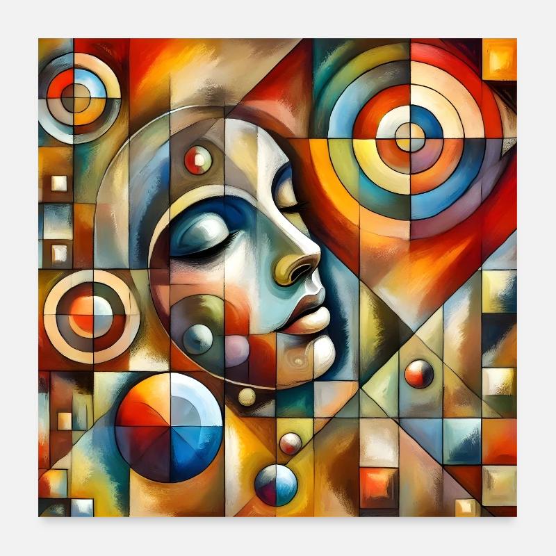 Femme endormie Poster 60 x 60 cm