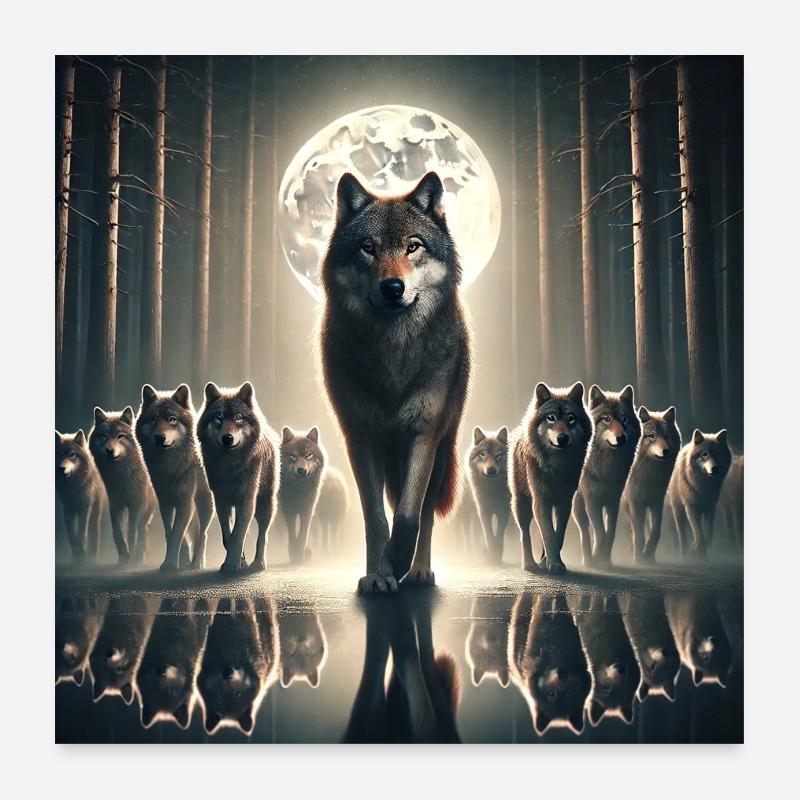 Mâle alpha Poster 60 x 60 cm