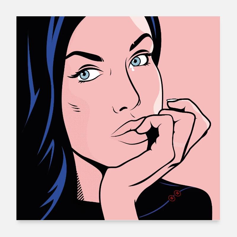 Mach einem Mädchen kein Versprechen, das du nicht halten kannst Poster 60x60 cm