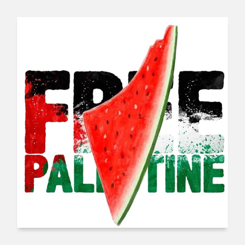 Palästina - Poster 60x60 cm - Weiß