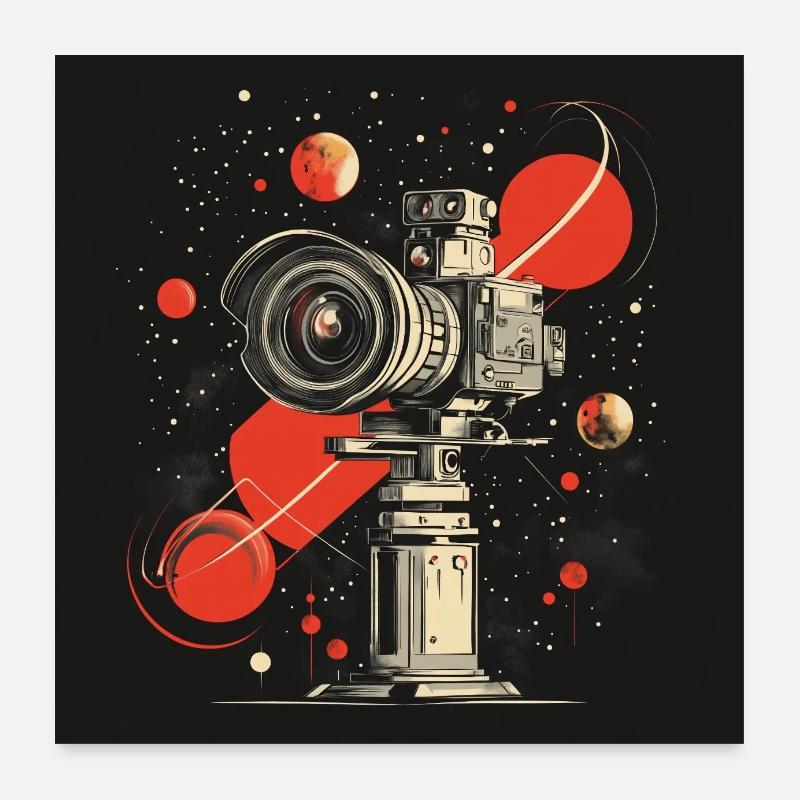 Camera 60s Poster 60x60 cm