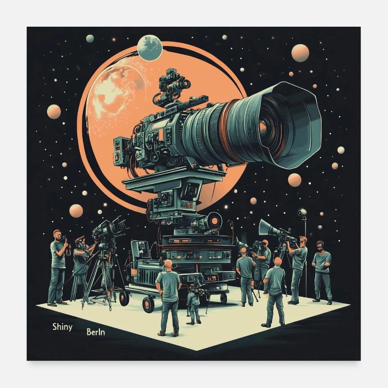 Camera stars Poster 60x60 cm