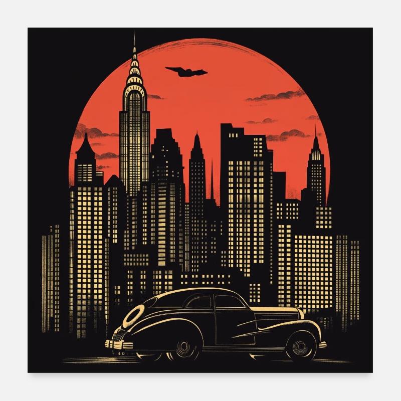 New York night Poster 60x60 cm
