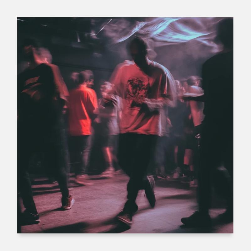 Techno dude Poster 60x60 cm