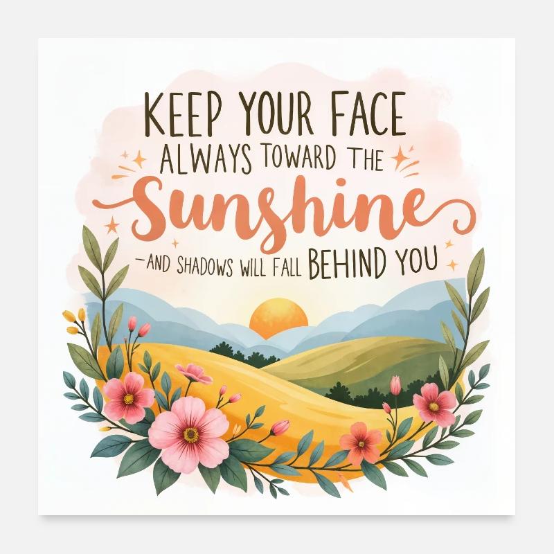 Soleil Poster 60 x 60 cm