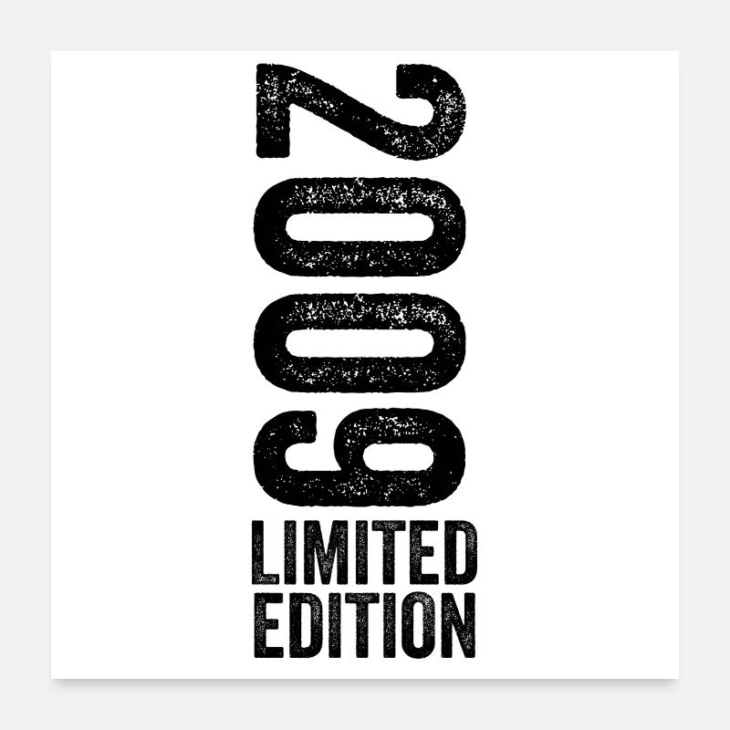 2009 Limited Edition Geburtstagsgeschenk 2009 Poster 60x60 cm