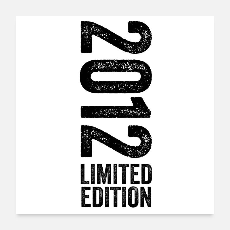 2012 Limited Edition Geburtstagsgeschenk 2012 Poster 60x60 cm
